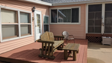 Spot-free residential windows after soft wash in a Portage neighborhood