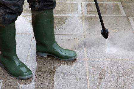 High traffic walkway cleaning