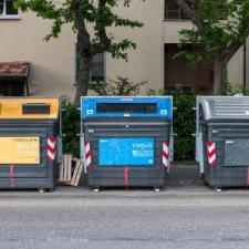 Dumpster pad washing