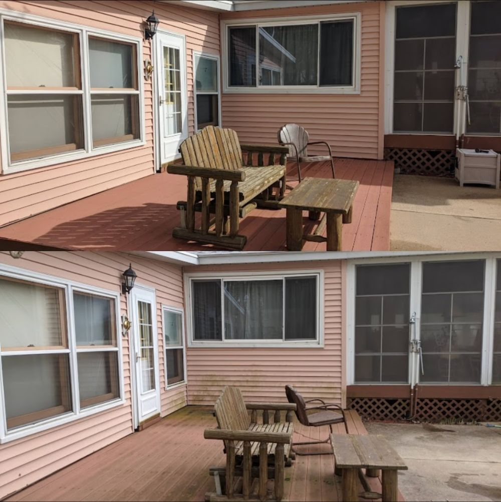 Deck and fence washing