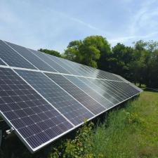 Solar panel cleaning